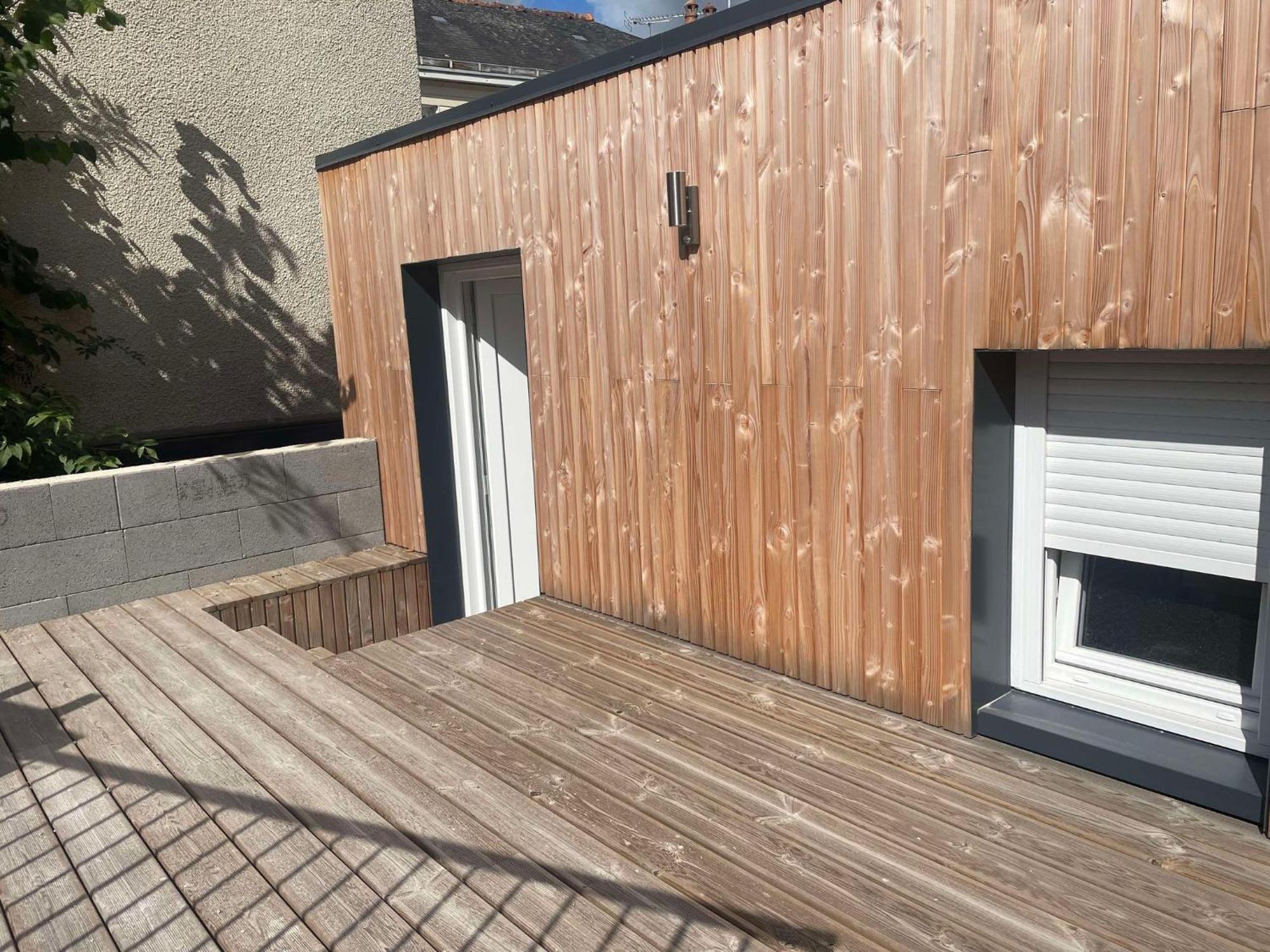 Tiny House Moderne, Avec Terrasse Changé Exterior foto